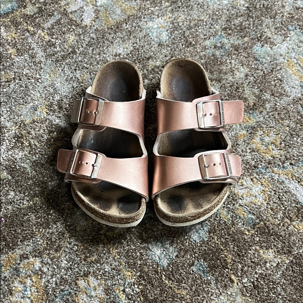 Birkenstock Kids Rose Gold Sandals
